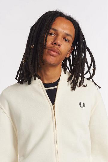 Fred Perry K3802 Miesten Neuleet Valkoinen | FI 1742HAPK